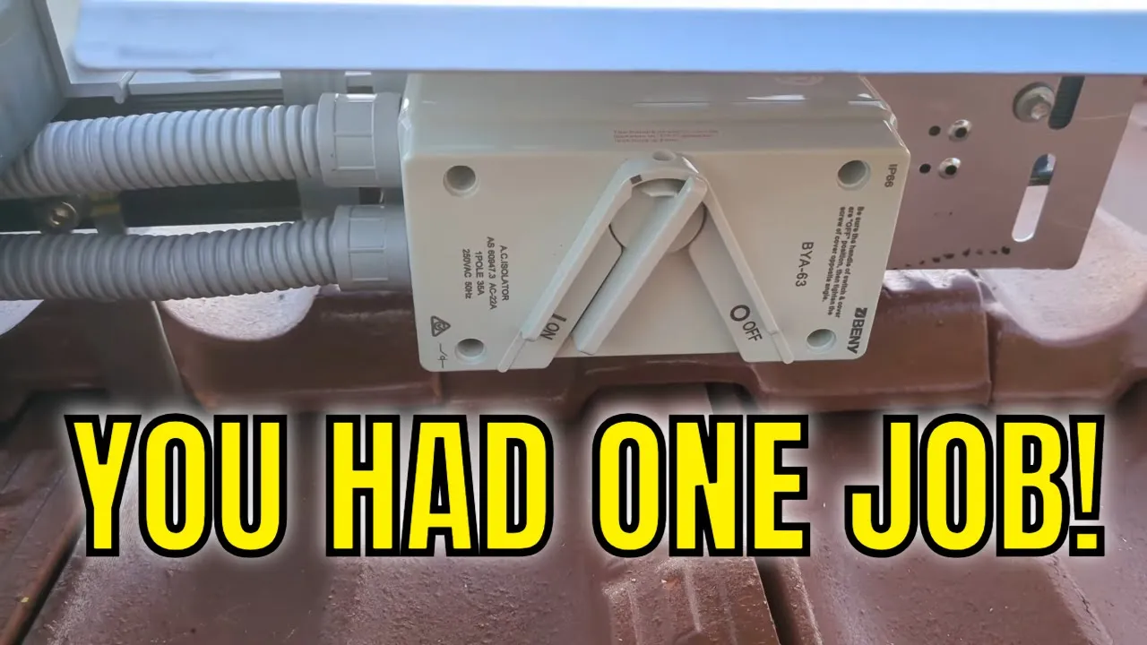 EEVblog1626 - YOU HAD ONE JOB! (Solar Power Install FAIL)