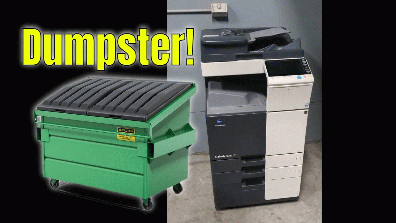 EEVblog 1629 - Dumpster Find: A3 Colour Photocopier!