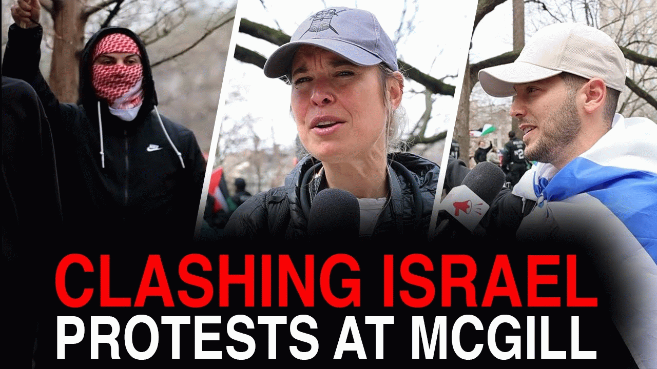 Massive duelling protests between pro- and anti-Israel supporters