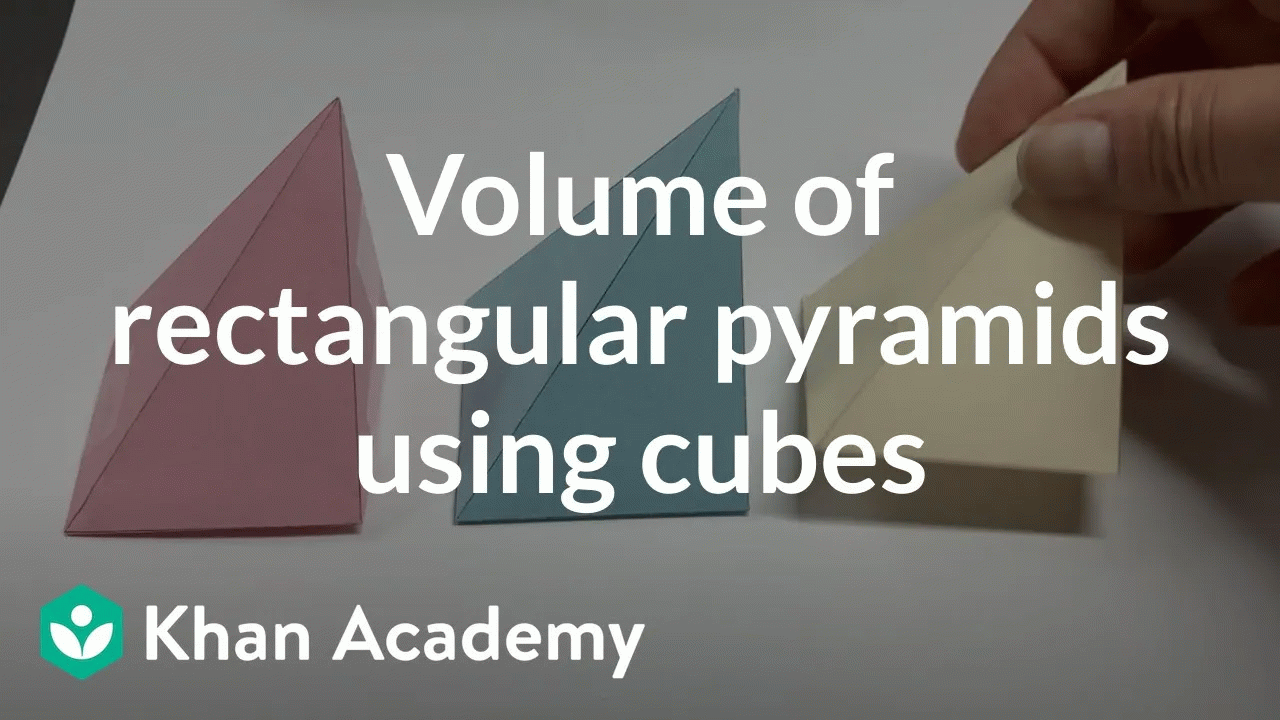 Volume of rectangular pyramids using cubes | Grade 7 (TX TEKS) | Khan Academy